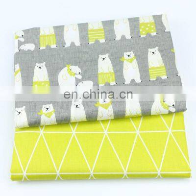 Instagram cartoon fabric Polar bear triangle calico baby bed linen quilt cover sleeping bag fabric