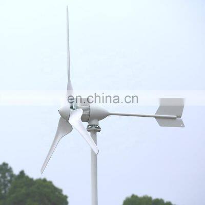 Roof Mounted Horizontal 1500W AC Wind Turbine Generator 24V 48V For Home