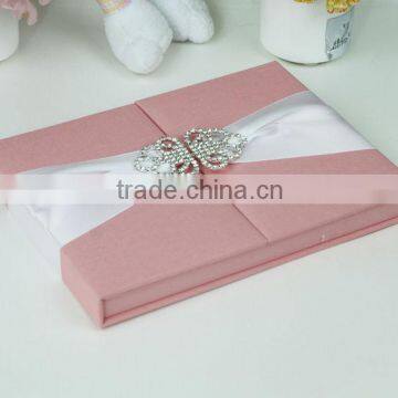 2015 Luxury Unique Wedding Invitation Box with Brooch