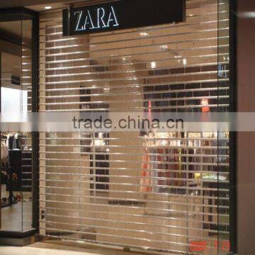 High Quality Electric Aluminum Alloy Crystal Shutter Door Remote Transparent Shutter Door Provide OEM