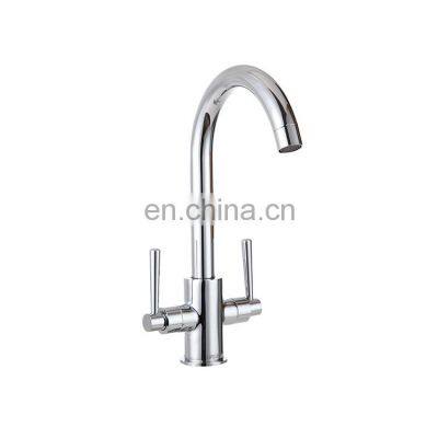 LIRLEE OEM ODM Durable Double Handle stainless steel wash basin mixer