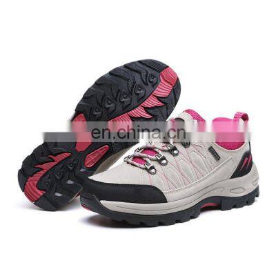 High Cut Microfiber Leather Waterproof Sport Outdoor Hiking Shoes Men Footwear Sneakers photo-4