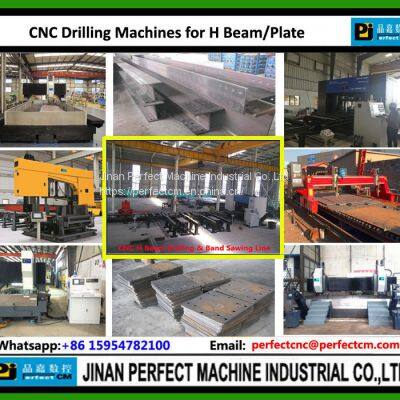 CNC H Beam Drilling & Band Sawing Machine China Top CNC Machine Supplier