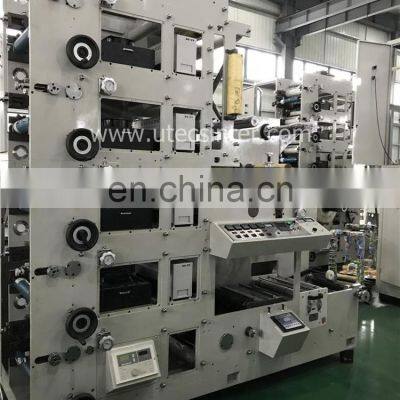 UTR480-6 Six Color Narrow Web BOPP PE PP Paper Adhesive Label Flexo Printing Machine, Laser Foam Market Sticker Press Printer photo-2