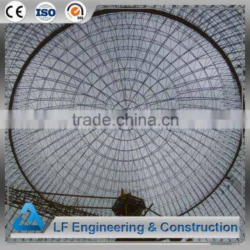 Wind resistant steel structure coal storage