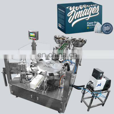 JKMF Automatic Counting Filling In Carton Packing Machine 8 10 20pcs Sachets Coffee Capsule Box Cartoning Machine