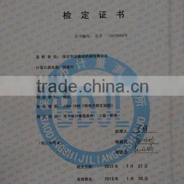 Steel Tape Measuring instruments Certification