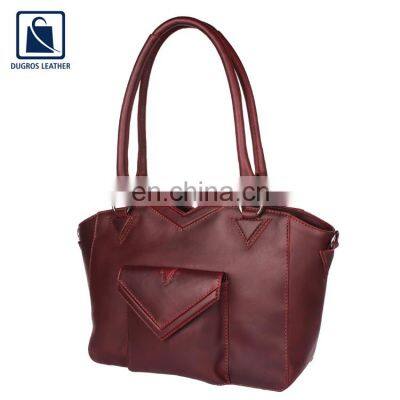 Anthracite Fitting Eye Catching Design Premium Luxury Stylish Look Women Genuine Leather Satchel Bag at Best Price photo-5