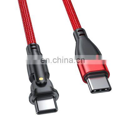 180 Degree Charging Cable PD 60W Fast Charging Data Transfer Type C Charger Mobile Phone USB C Type Data Cable photo-4