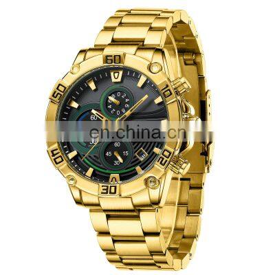 2022 NIBOSI Mens Fashion Casual Quartz Chronograph Watches Fashion Luminous Stainless Steel Band Wristwatches for Men Custom