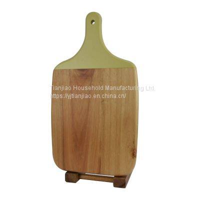 Wholesale ECO-Friendly Kitchen Utensils Large Acacia Wood Serving Cutting Board Cheese Chopping Block With Handle