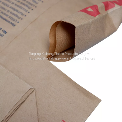 20kg PP Block Bottom Valve Cement Bag Woven Polypropylene Sealed and Coated Bags photo-2