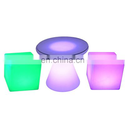 mobile bar led cocktail table square vip stools cube led event party rental square chair