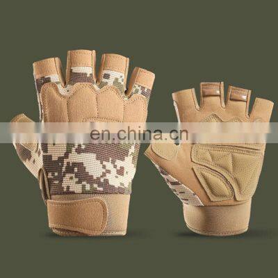 Climbing Training Gym Gloves Half Finger Camouflage Outdoor Other Sports Men Impact Tactical Gloves photo-4