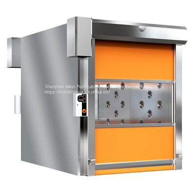 MRJH Fast Rolling Shutter Door Explosion-Proof Curtain Fully Automatic 304 Stainless Steel Cargo Air Shower