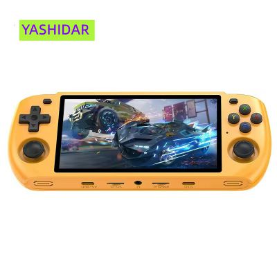 New Powkiddy Rgb10 Max3 5.0 Inch 1280*720 Ips Screen Retro Video Handheld Game Console Open Source Linux Children Gifts