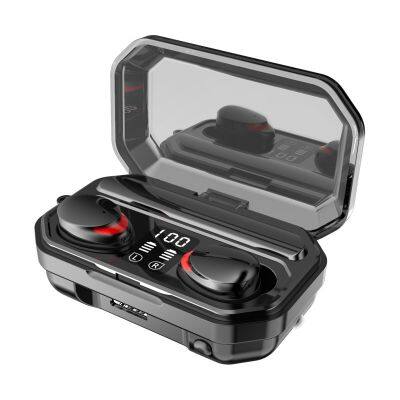 TWS M15 LED Display Bluetooth 5.1 Earphones with Charging Box Waterproof Earbuds In-Ear Stereo Headphone Waterproof Earphones