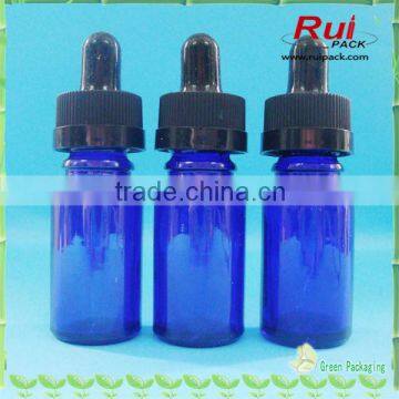 Cosmetic packaging cobalt blue essential oil glass bottle 10ml