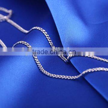Hot New Products for 2015 Latest Design Rhodium Plated Curb Chain Necklaces Jewellery photo-6