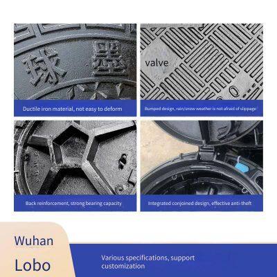 Lubao Manufacturer of Ductile Iron Round Manhole Covers 750*850 for Heavy-duty Drainage, Power, Communication and Water Utilities in Municipal Roads photo-3