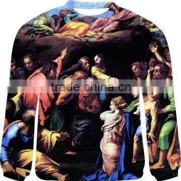 New custom made dye sublimated fashion warm sweatshirt / New Design Unisex Custom Sweatshirts