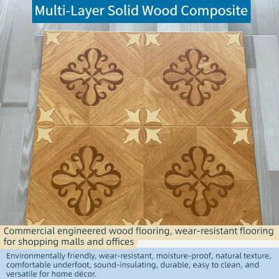 High wear-resistant click-lock flooring, special wood flooring for hotel and apartment projects