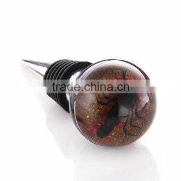 High Quality and Novelty Craft Red Wine Stopper Opener with Insect