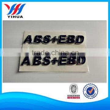 Custom adhesive plastic chrome letters for cars / decorative chrome letters