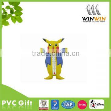 3D soft PVC fridge magnet with thermometer