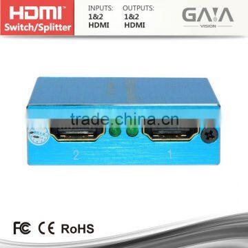 High Quality Bi-directional Switcher r 1x2 HDMI Switcher for Ps3 Xbox 360 DVD Blu-ray photo-2