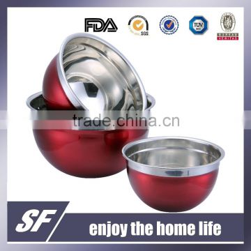 Spray Coating Stainless Steel Mixing Bowl/Salad Bowl