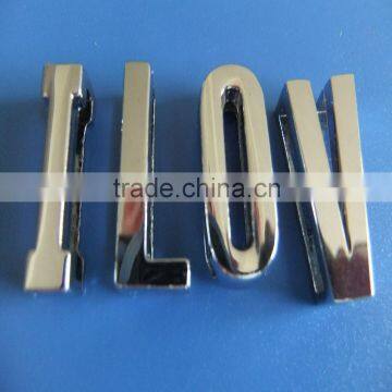 Compet Produce & Wholesale Sufficient Polished High Quality Zinc Alloy Metal 18mm Plain Alphabets Slide Letters