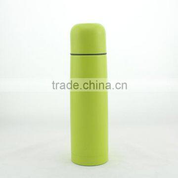 350ml/500ml Stainless Steel Vacuum Flask With Pu Leather  Bullet Shape Thermo Flask photo-2