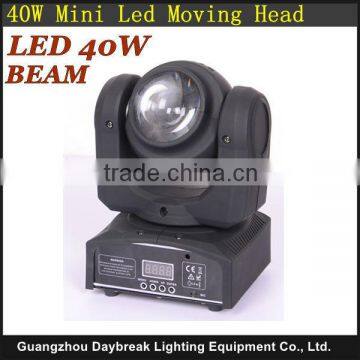 High Brightness mini led beam moving head light 1X40W RGBW 4IN1 Beam Led Smart