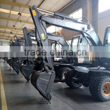 Hydraulic Excavator, Mini Excavator Used Low Price,Excavator Bucket, Walking Wheel Excavator, 8T Wheel Excavator