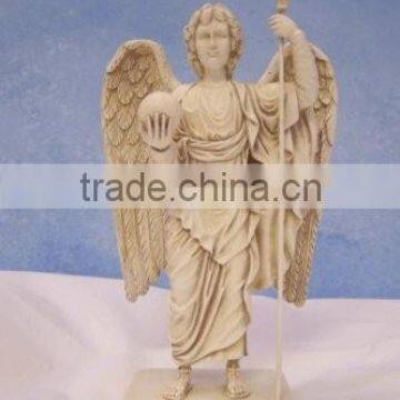 Archangel Michael Holding Orb Statue