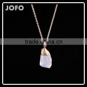 Latest Design White Natural Stone Necklace Jewelry Hot Sale Made in Yiwu SMJ0121