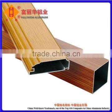 6063-T5 Wood Grain Thermal-Break Aluminum Window Profile for Office windows