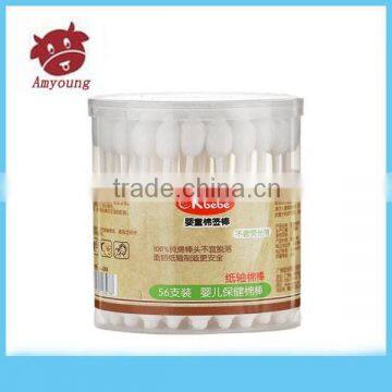 Baby Care Product High Quality 100pcs Wooden Stick Cotton Buds, in Rectangle Box, Cotton Swabs, Beauty Cotton Buds photo-2