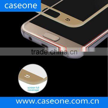 0.33mm 9H 3D Curved edge to edge tempered glass screen protector for galaxy G930, for galaxy S7