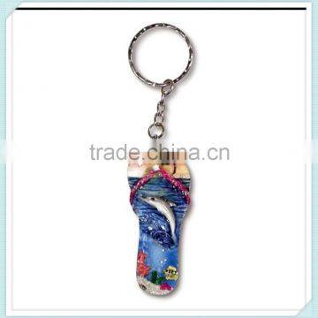 Promotional gifts new design polyresin shoes keyring