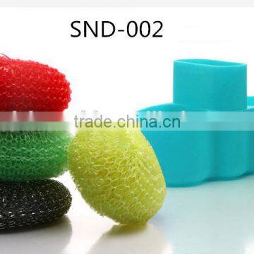 Hot sale high quality FDA and LFGB colorful silicone sponge soap holder/silicone storage bag kitchen producrs