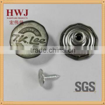 irregular shape single needle shank button / jeans button