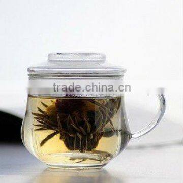 Heat resistant borosilicate glass bulk tea cup