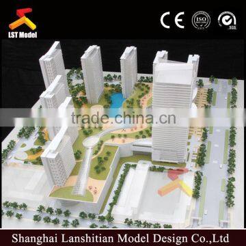 apartment wooden base building models for real estate project