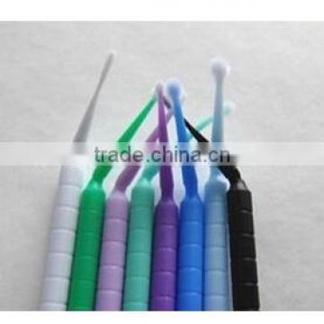 Pvc Container Packing 100pcs/Barrel Dental Micro Brush Applicator/Dental Brush Factory