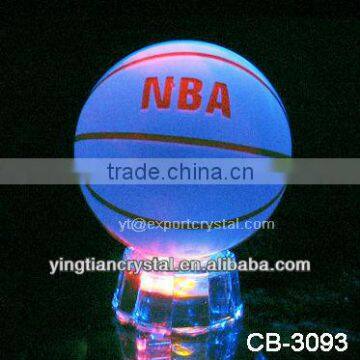 AAA quality crystal baseball with Led light base