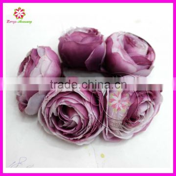 Vintage artificial ranunculus flower fabric flower hair accessories