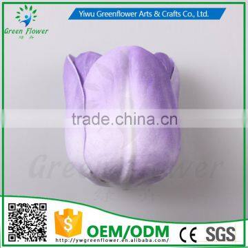 2016 Wholesale MulticolorLuxury Latex PU Artificial Flowers Tulip Head Real Touch Bouquet Wedding Bridal Decor photo-4