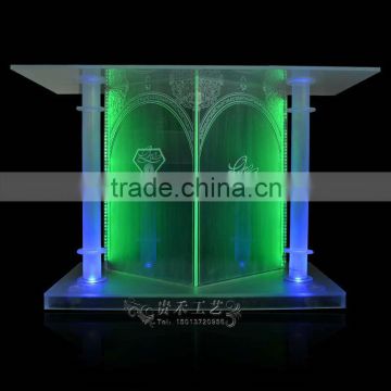 colorful acrylic bar table with LED lights, bar table for bar, Club Bar Designs